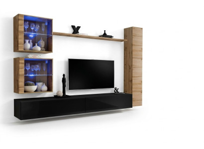 Mobili da soggiorno di design, armadio a parete, libreria, mobile tv set 6 pezzi.