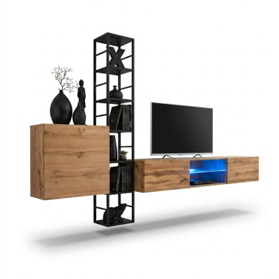 Wandregale Wohnwand Wandschrank Design mensola porta TV credenza di lusso nuova