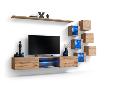 Braun parete vivente mobili da soggiorno mobile parete armadio lusso set nuovo mobili in legno