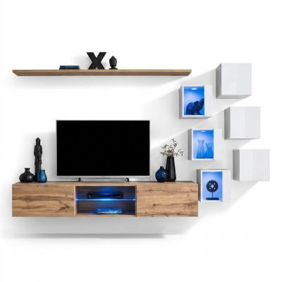 Mobile da soggiorno, credenza, mobili in legno, set di lusso, arredamento completo, armadio a muro.
