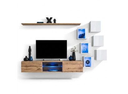 Mobile da soggiorno, credenza, mobili in legno, set di lusso, arredamento completo, armadio a muro.