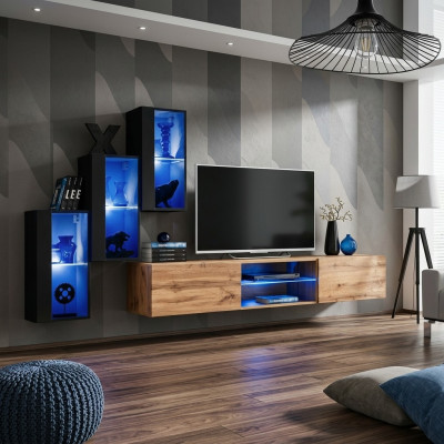 Mobili soggiorno lusso parete attrezzata completa arredamento designer mobili in legno.