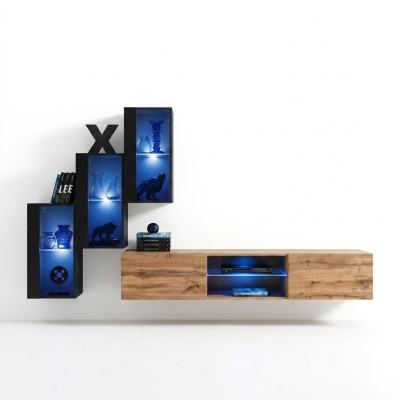 Mobili soggiorno lusso parete attrezzata completa arredamento designer mobili in legno.