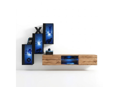 Mobili soggiorno lusso parete attrezzata completa arredamento designer mobili in legno.