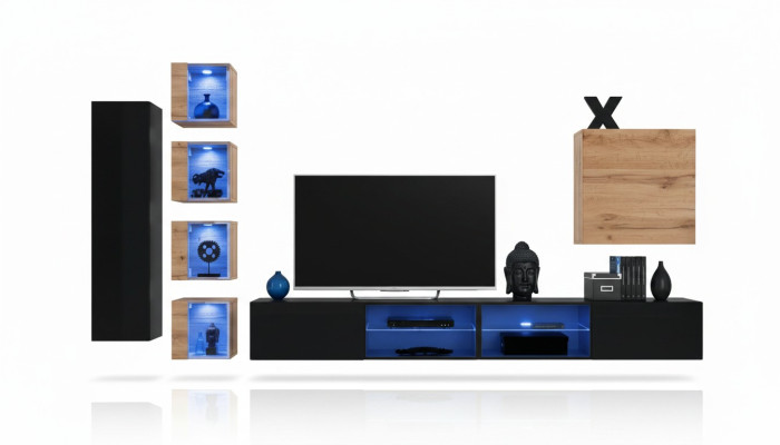 Mobili moderni Designer parete attrezzata di lusso Set nuovo armadio a parete