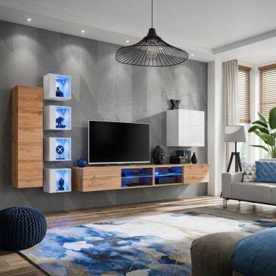 Mobili da design moderni Scaffali da parete Supporto TV Armadio da parete Armadio pensile Mobili in legno