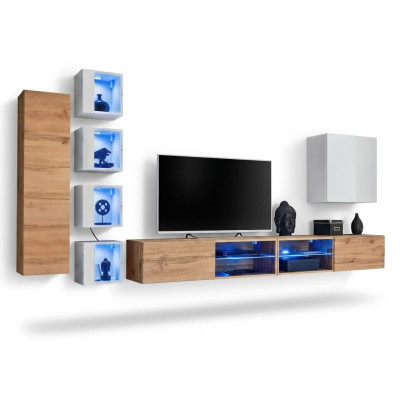 Mobili da design moderni Scaffali da parete Supporto TV Armadio da parete Armadio pensile Mobili in legno