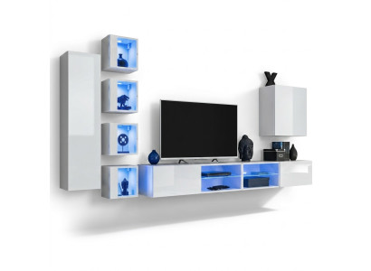 Mobile porta TV moderno appeso al muro design armadio sospeso mobile porta TV in legno nuovo