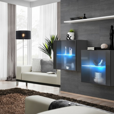 Mobili di lusso per soggiorno, parete attrezzata in legno, mobile da parete, scaffale.