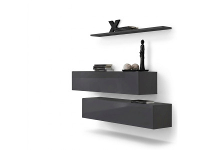Arredamento parete soggiorno moderno Lusso Designer Set completo 3 pezzi Mobili soggiorno