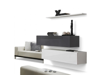 2 armadi parete soggiorno set design di lusso arredamento mensola in legno mobili soggiorno