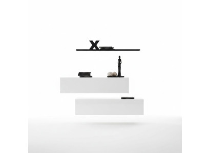 Set di mobili moderno parete mobile scaffale mensola bianco lusso arredamento designer