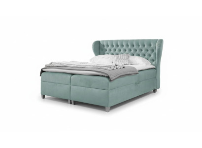 Camera da letto Moderna Letto Chesterfield Arredamento Letto Imbottito Design in Legno Mobili