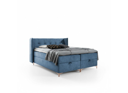 Camera da letto moderna Letto di lusso Letto imbottito Design di arredamento Divano imbottito
