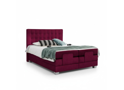 Letto matrimoniale Arredamento lusso Design letto Moderno Legno Tessile Mobili Nuovo