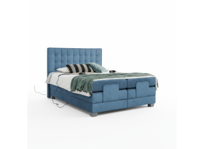 Blu Letto Camera da letto Letto matrimoniale Arredamento Letto imbottito Moderno Arredamento