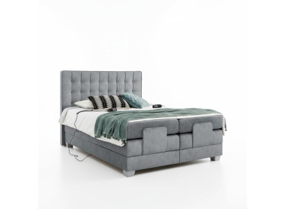 Letto moderno Grigio Letto matrimoniale 160x200 cm Design camera da letto moderno Arredamento