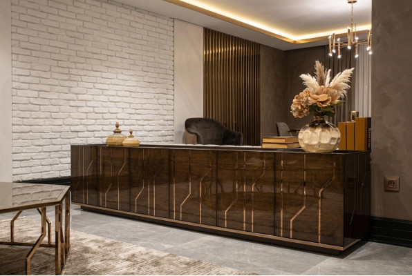 Soggiorno mobile credenza lusso design moderno in legno arredamento