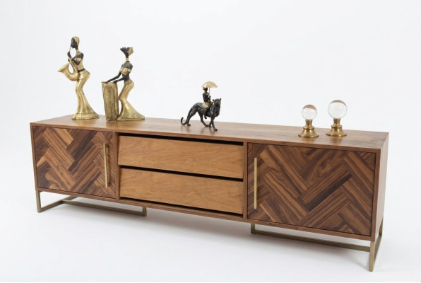 Mobile TV Braun RTV Sideboard Mobili da soggiorno moderni di lusso Nuovo