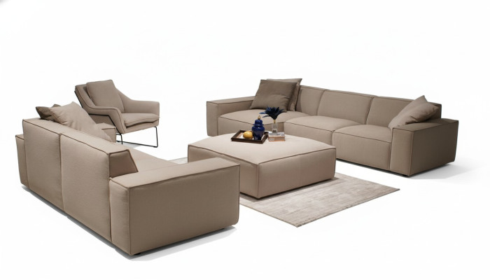 Set di mobili da soggiorno 4 pezzi lusso arredo salotto angolare design divano.