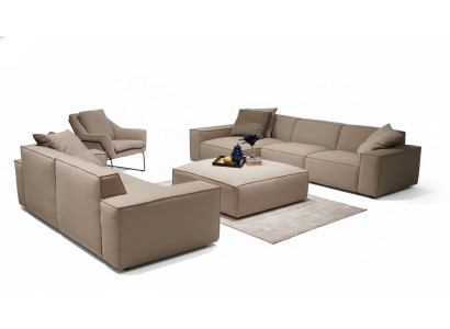 Set di mobili da soggiorno 4 pezzi lusso arredo salotto angolare design divano.