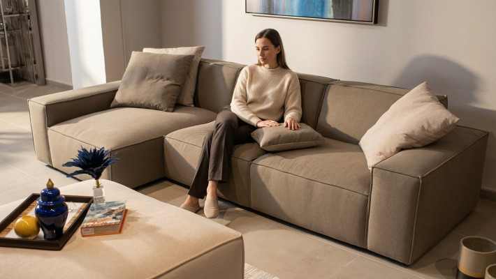 Divano angolare design a L Soggiorno Mobili di lusso Moderni Arredamento Nuovo Sofa