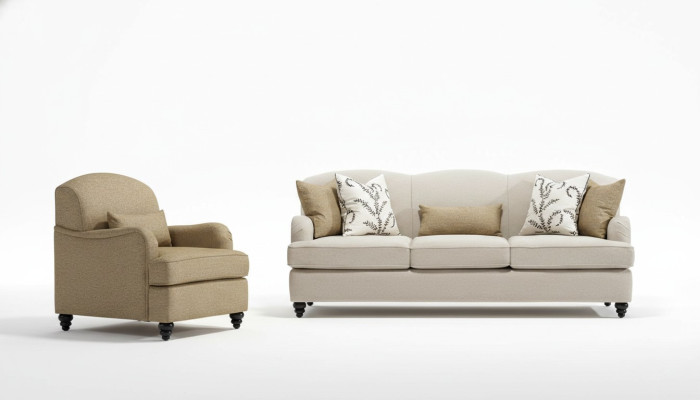 Set divano 2 pezzi Divano a tre posti Moderno Poltrona Set di divani Design Soggiorno