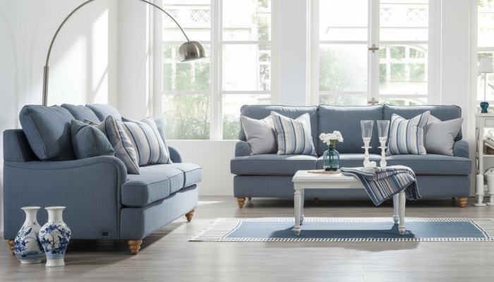 Divano a tre posti 2x Soggiorno Mobili di lusso Moderno Design Arredamento
