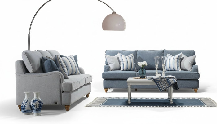 Divano a tre posti 2x Soggiorno Mobili di lusso Moderno Design Arredamento