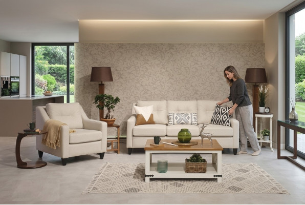 Disegno del soggiorno Set di divani a tre posti Moderno divano Arredamento Poltrona