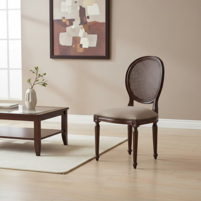 Design sedia sala da pranzo stile classico seduta imbottita arredamento sedia in legno