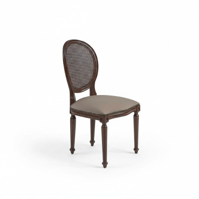 Design sedia sala da pranzo stile classico seduta imbottita arredamento sedia in legno