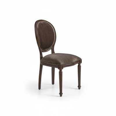 Designer di lusso Sedia da pranzo classica Sedie Sedile Imbottito Legno