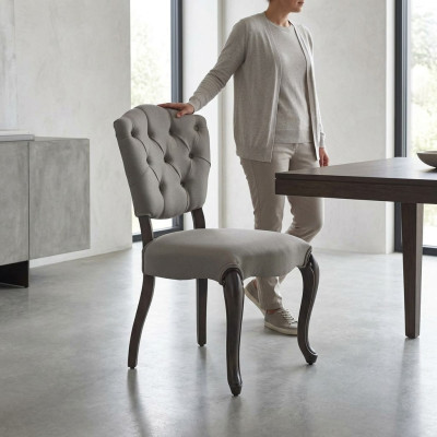 Design poltrona di lusso Arredamento sedie Sedia sala da pranzo Legno Design
