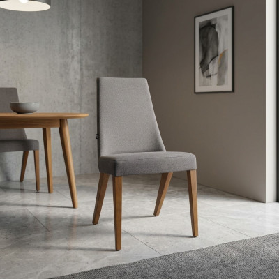Grigia sedia di lusso arredamento moderno sala da pranzo sedia in legno design nuovo
