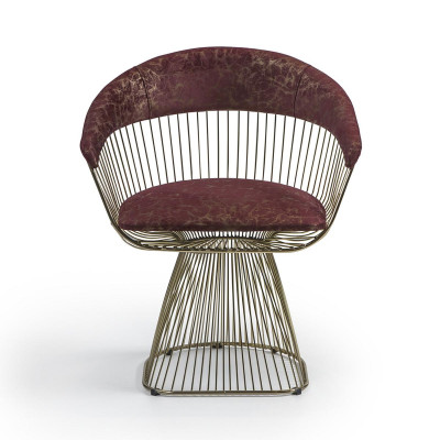 Sedia con braccioli, design moderno, lussuosa sedia con braccioli imbottita.
