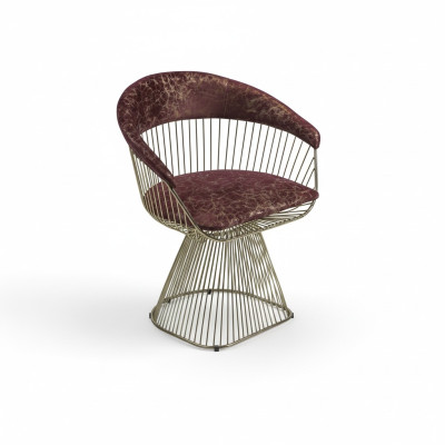 Sedia con braccioli, design moderno, lussuosa sedia con braccioli imbottita.