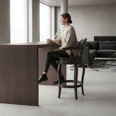 Sgabello da bar Sedia Design Mobili Sala da pranzo Moderna sedia in legno Soggiorno  Sgabello da bar Sedia Design Mobili Sala da pranzo Moderna sedia in legno Soggiorno