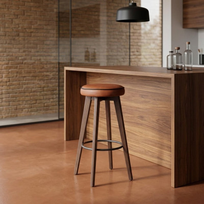 Sgabello da bar marrone design mobili moderni arredamento sedie da bar sala da pranzo