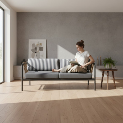 Divano di lusso design a tre posti, divano moderno, arredamento imbottito, mobili imbottiti.