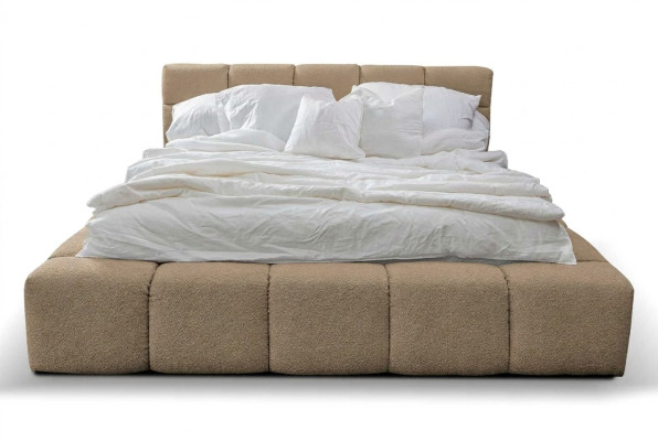 Design della camera da letto letti matrimoniali di lusso in velluto tessile letto matrimoniale 180x200cm