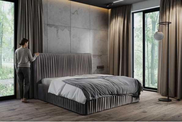 Stanze da letto di lusso con letti matrimoniali matrimoniali tessili Letto Hotel Struttura Mobili