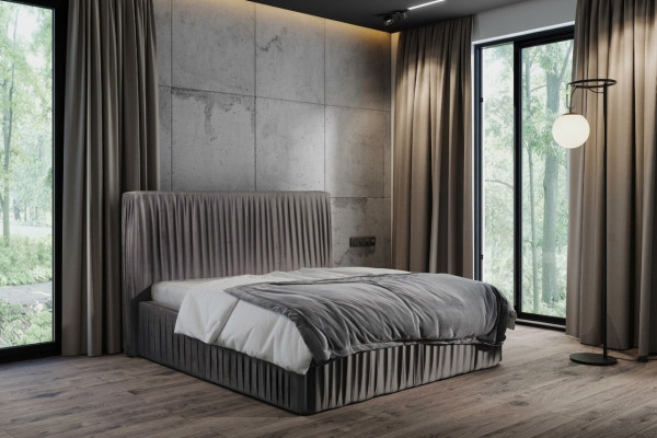 Stanze da letto di lusso con letti matrimoniali matrimoniali tessili Letto Hotel Struttura Mobili