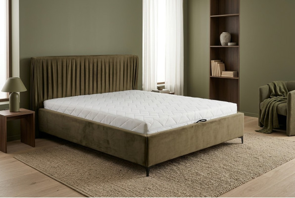 Design letto moderno, letti in legno tessile telaio letto camera da letto.