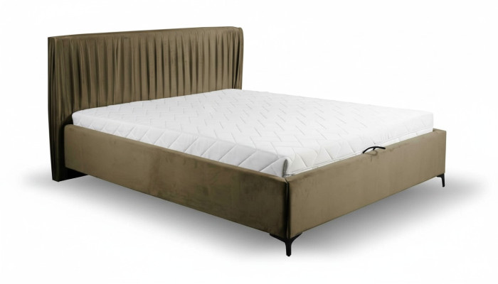 Design letto moderno, letti in legno tessile telaio letto camera da letto.