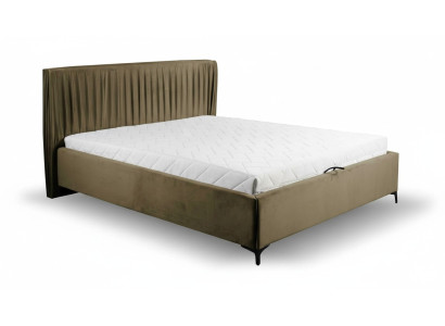 Design letto moderno, letti in legno tessile telaio letto camera da letto.