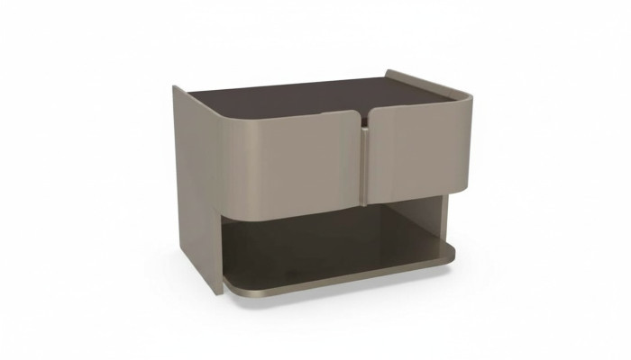 Design in grigio comodino consolle tavolini da salotto in legno di lusso per la camera da letto.