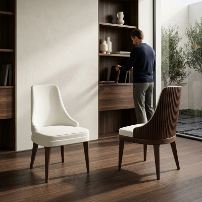 Sedia imbottita da pranzo poltrona di lusso per nuovo soggiorno