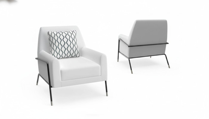 Poltrona design arredamento soggiorno mobili bianchi Tessuto poltrona televisiva Lounge.