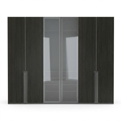 Armadio Armadio Camera da Letto Armadi Nero Moderno Legno Nuovo